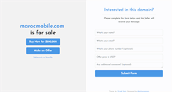 Desktop Screenshot of marocmobile.com