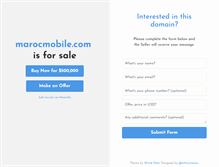 Tablet Screenshot of marocmobile.com